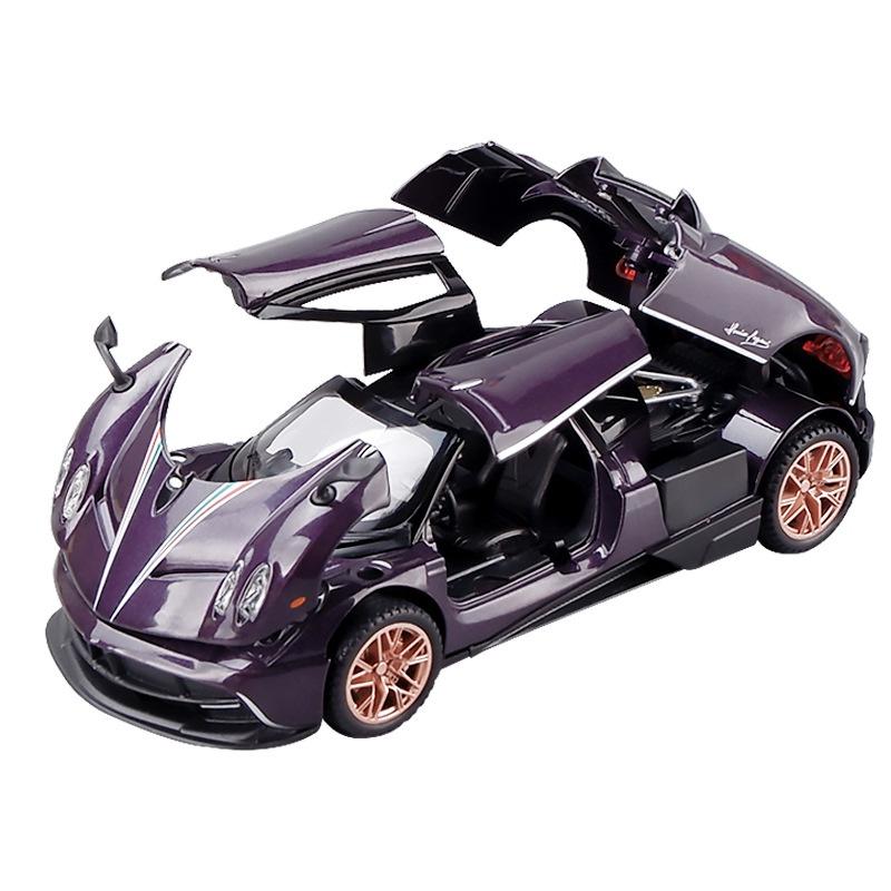 RUM1:32 Scale Pagani Huryra Dinastia Alloy Car Model Light & Sound effect diecast car Toys for Boys baby toys birthday gift car toys kids toys car