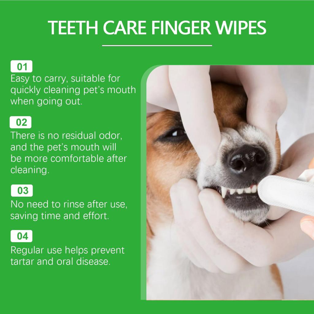 Pet Teeth Tartar Plaque Cleaning Finger Sleeves 1ML
