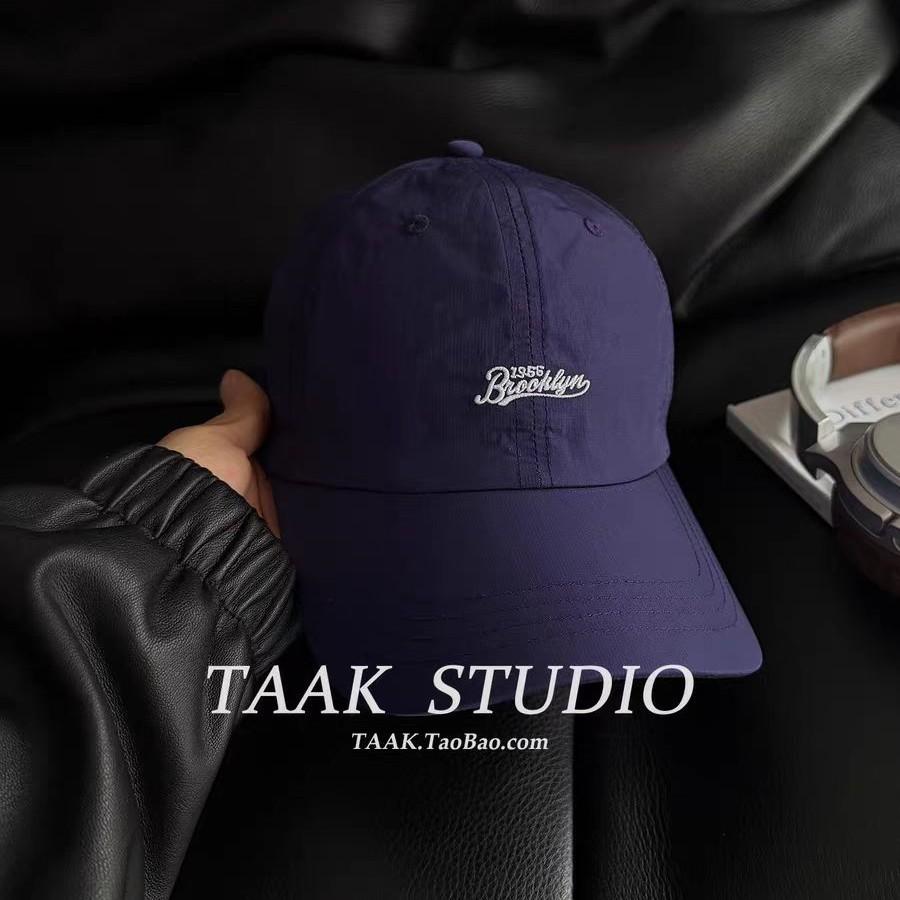 TAAK quick-drying baseball cap for women, summer outdoor, with letter embroidery, sun protection, and a brim for shade