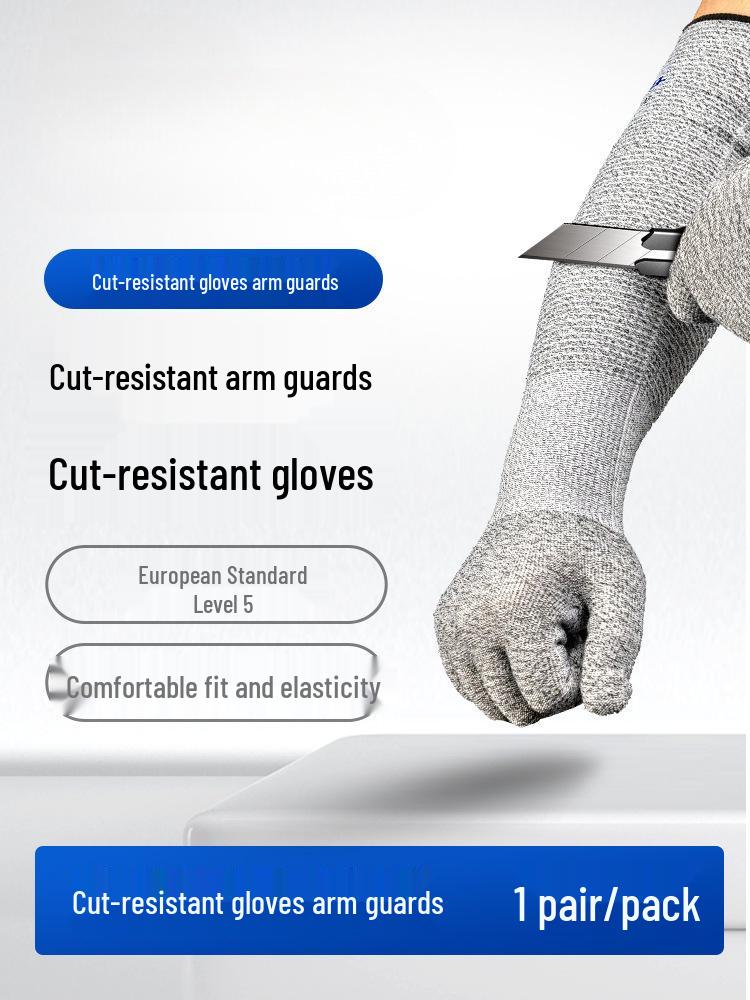 Перчатки 9 уровня защиты от порезов: Режущий, Прокалывающий, Износостойкий; Дышащая Нескользящая Защита для Работы, Чистки Рыбы, Пляжного Поиска и Кухонного Использования.
