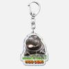 Moo Deng Baby Hippo Acrylic Keyring Funny Pesto Penguin Pygmy Pendant  Bag Pendant