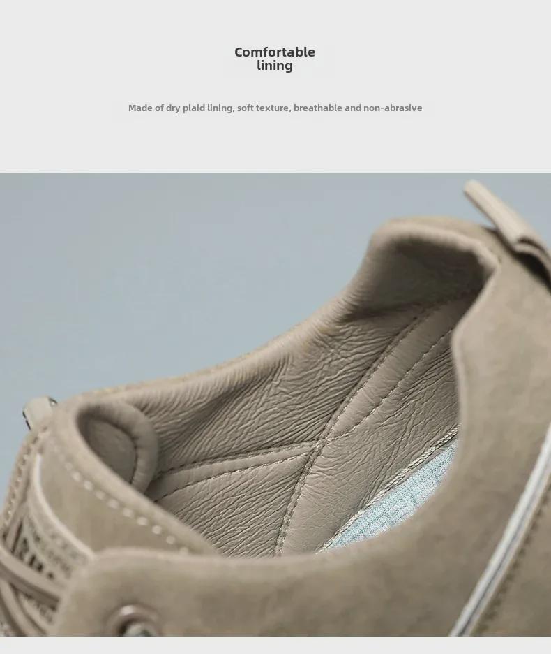 Осенние мужские дышащие рабочие и повседневные кроссовки — модная универсальная защитная обувь