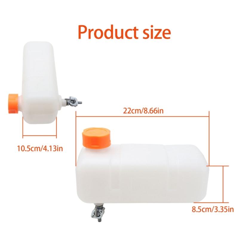 Эффективный бак для масла Садовый инструмент Подача топлива Портативный газовый бак Пластиковый бак Коробка Быстрое крепление для 2-тактных двигателей 1E43F