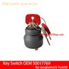 OEM 50017769 Ignition Switch, Key Switch with 2 Pcs 702 Keys and 1 Pcs 738 Key ,For Jungheinrich