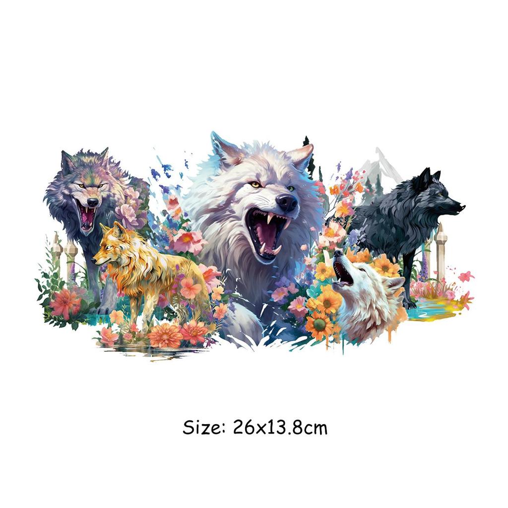 Flower Animals Applique On Clothes Thermal Press Hat Bag Parches Ropa Clothes Stickers Hoodies Diy Heat Transfer Badges