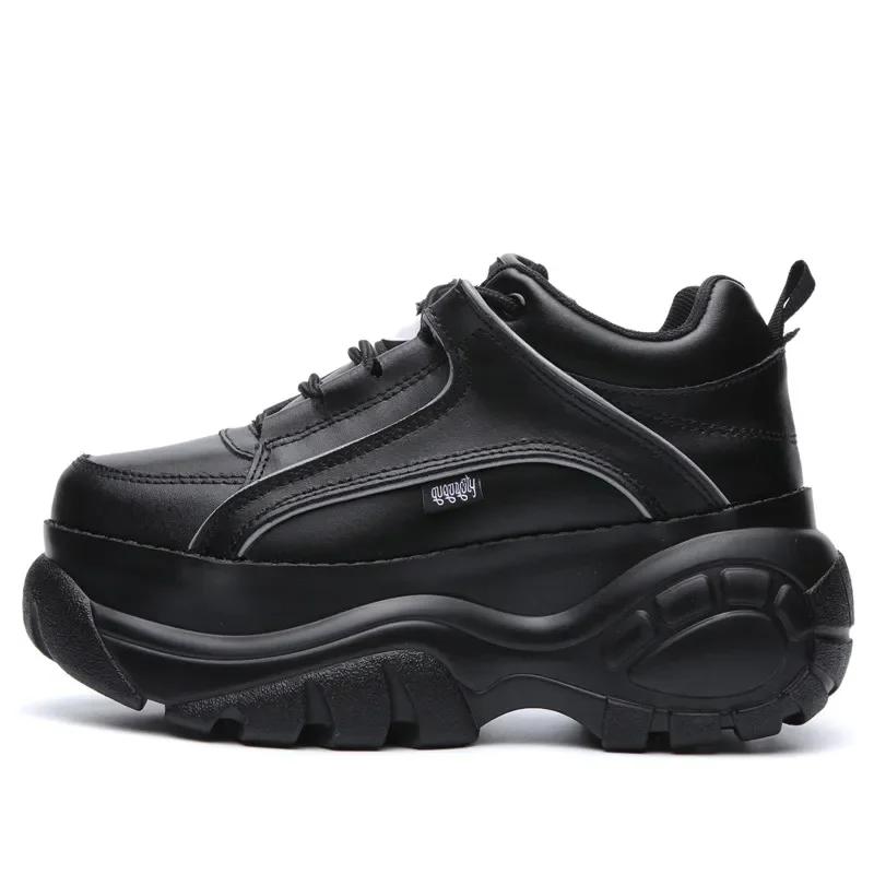 Модные кроссовки на толстой подошве женские туфли Harajuku Retro Old Platform Shoes повседневные удобные дышащие увеличенные белые туфли Femme Zapatos