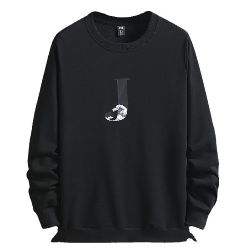 Мужская толстовка больших размеров на весну и осень, свободный спортивный топ большого размера Fat Fat Man 4XL-10XL