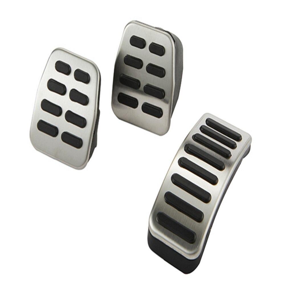 Нержавеющая сталь MT автомобильный клатч педаль газа тормоза крышка для Volkswagen VW Polo Bora Golf MK4 Jetta MK4 Lavida для Skoda Fabia Rapid