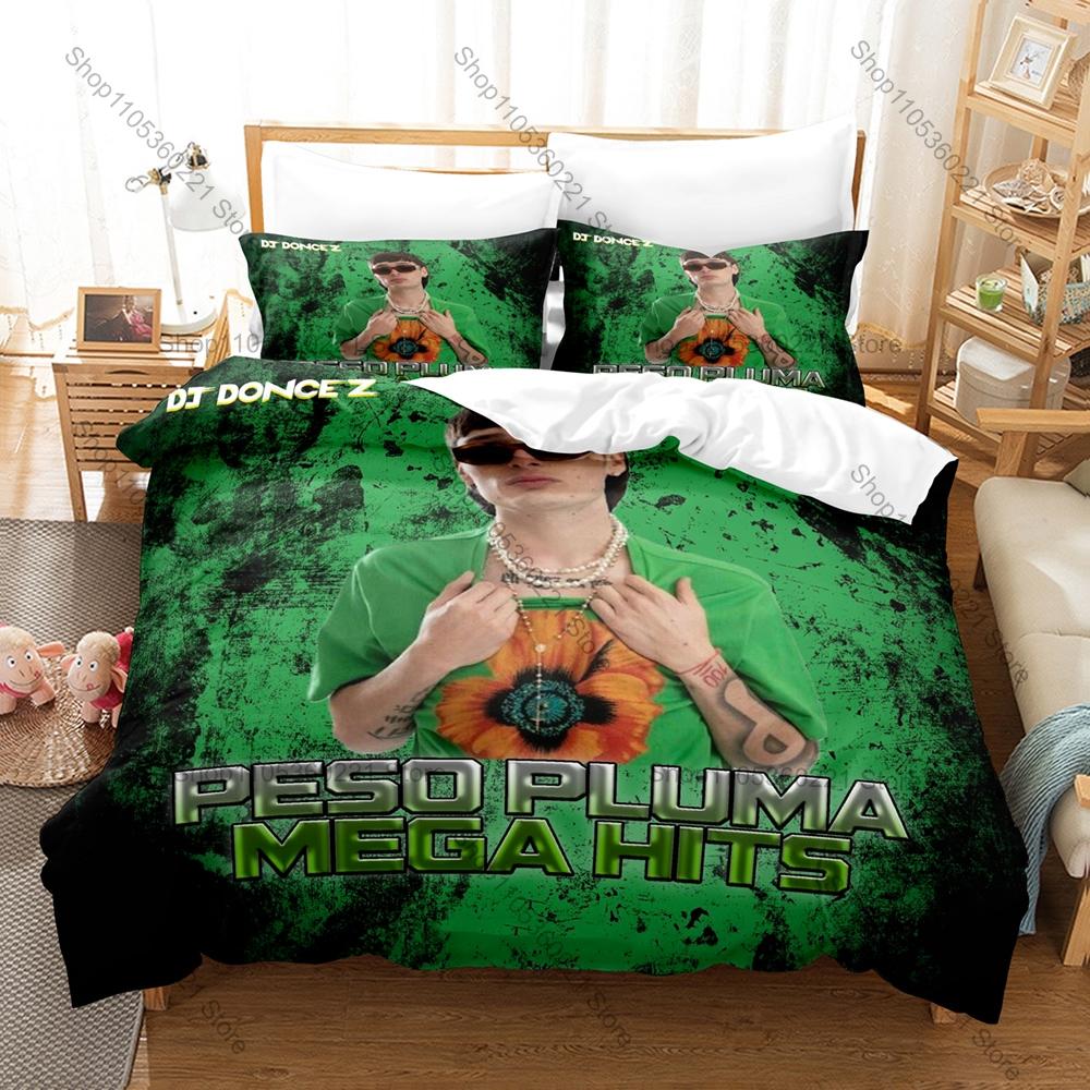 Mexican Star Peso Pluma Duvet Cover + 2 Pillowcases, Stylish Printed Bedding Set for Daily Use & Fan Gift