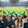 Soft Plush Material Soccer Fan Horn Hat Carnival Party Headwear  Soccer Enthusiasts