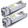 10Gtek 10G 1310nm Up To Optical Cisco Meraki Ubiquiti Compatible with 2 Pieces Included 10GBase-LR SFP+ Module, SMF, 10km, Transceiver, SFP-10G-LR,