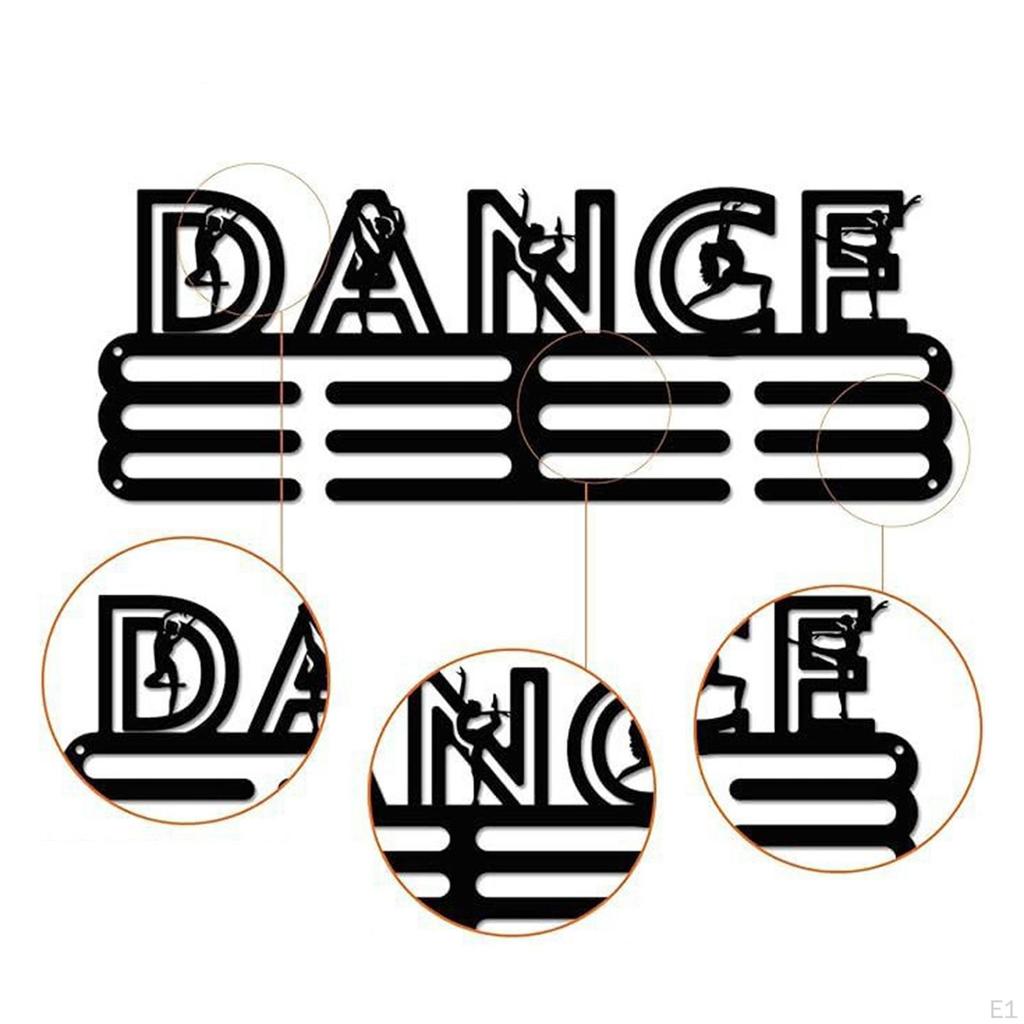 Wall Mount Medal Holder Hanger Easy To Install Saving Hanging Hooks Display Rack for Dance Runner