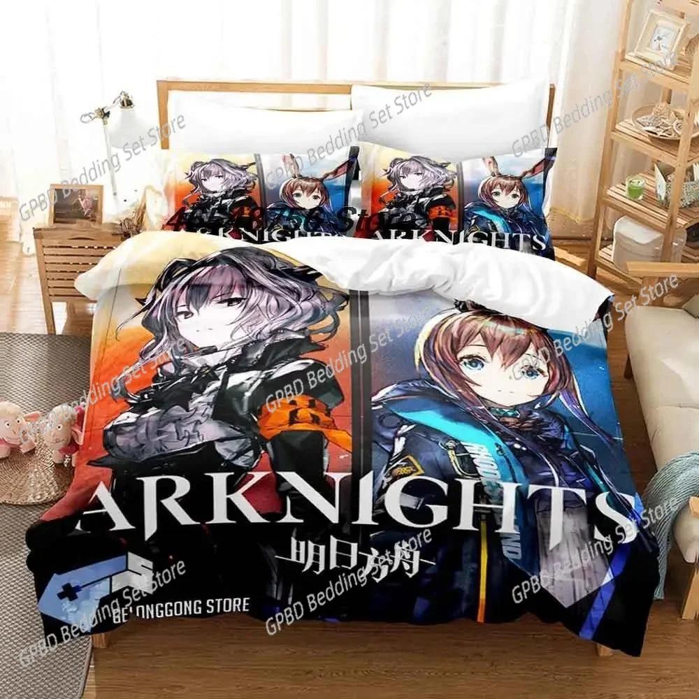Comforter 3D Printing Game Arknights Bedding Set Bedroom Soft Modern S Comefortable Kids And