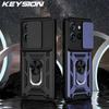 KEYSION Противоударный чехол для Motorola Edge 50 Neo 5G, защитное кольцо для камеры, подставка, задняя крышка для телефона MOTO Edge 50 Neo 5G