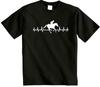 It's In My HeartBeat Horse Riding T Shirt Jockey T-Shirt Horse Racing Heart Top