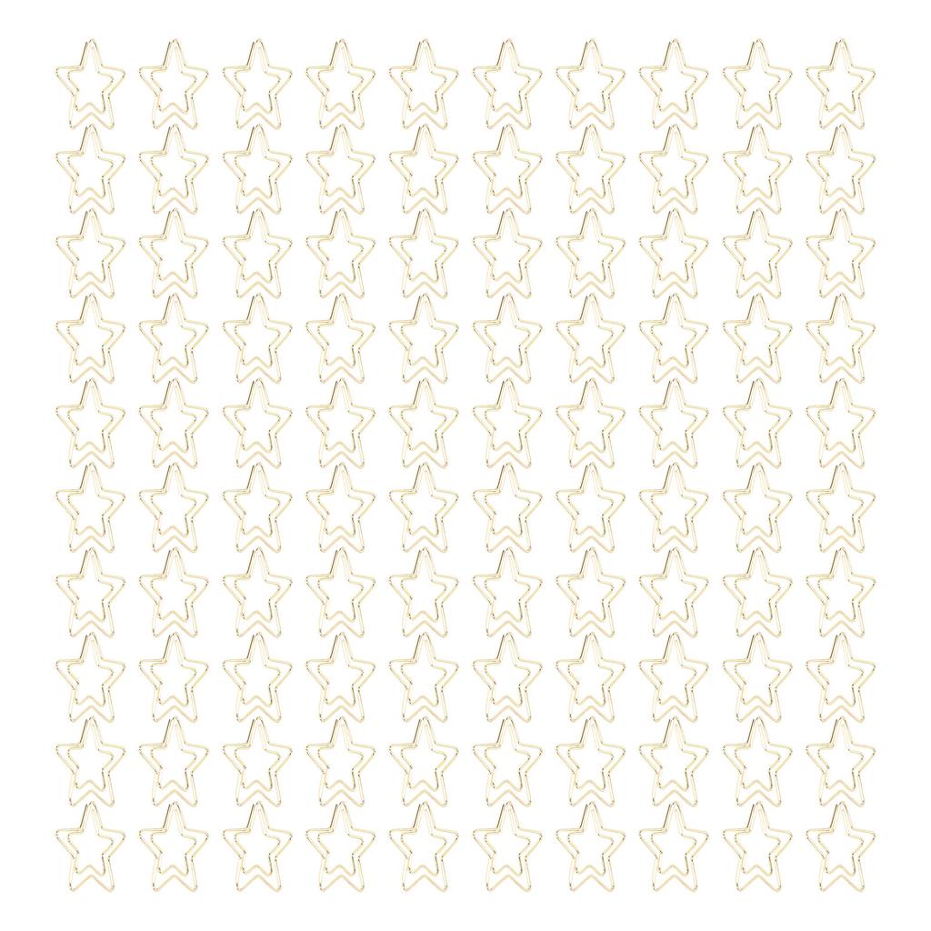 100 шт. золотых скрепок прочные металлические нержавеющие золотые невыцветающие широко используемые милые скрепки для дома