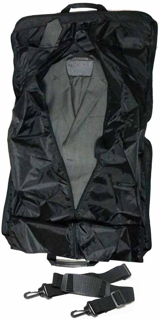 Черная сумка Garment 2 Compact Business [Berkut], мужской костюм, детали, сумка, переноска, вешалка, чехол, плечо, складная, куртка, костюм, портативная, ручная кладь