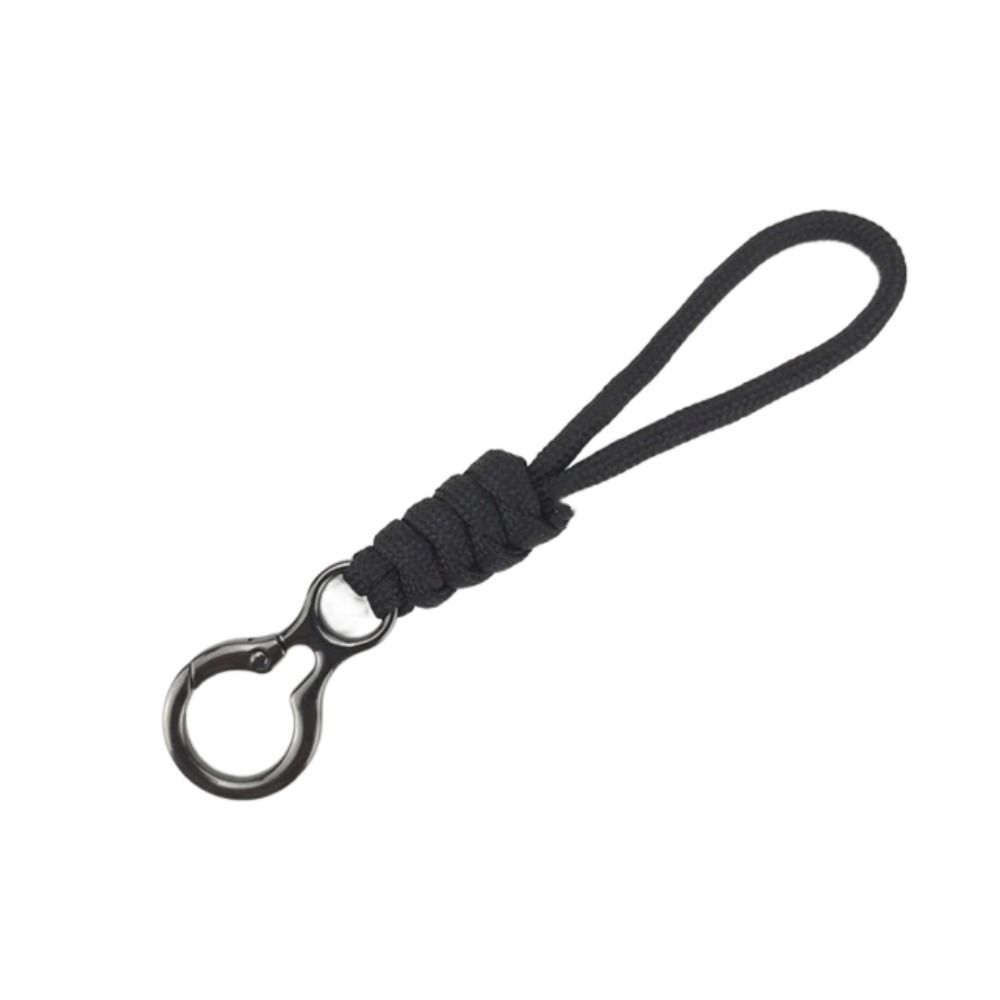 Anti-lost Paracord Keychain Wristlet Strap Braided Woven Keychain Car Key Holder