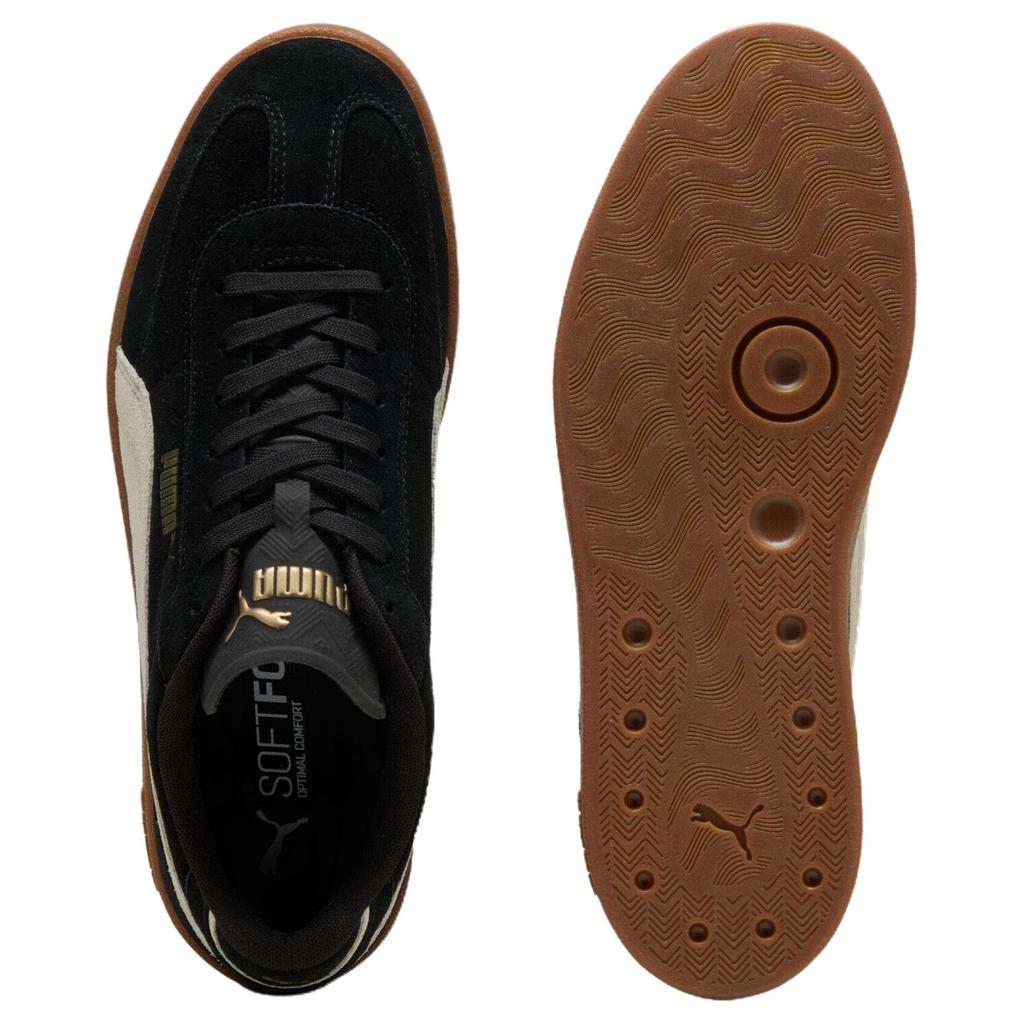 Puma Club II Era Замшевые Универсальные Удобные Низкие Кроссовки Унисекс Черный Коричневый 400717-01