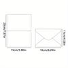 1 Set (20 Pcs) of Birthday Greeting Cards with English "Happy Birthday" Simple Wishes - Includes 10 Greeting Cards and 10 Envelopes