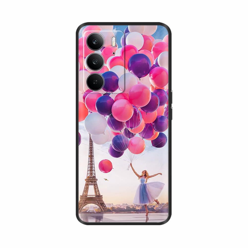 For OPPO Realme 14X Case Lovely Cartoon Butterfly Phone Case Soft Cover For Realme 14X 5G Case RMX5020 Silicone Shockproof Coque