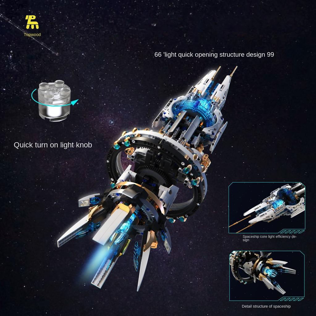  Space Explorer Shuttle Space Station Aerospace Building Blocks Toy STEM Educational Assembly Model Kit for Kids Boys Gift