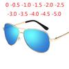 Classic Pilot Sunglasses Man Woman Polarized Aviation Prescription Sunglasses 0 -0.5 -1.0 -2.0 -3.0 To -5.0