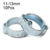 10Pcs Assortment Kit Pipe Clip Double Ears Pipe Hoop Adjustable Hose Clamp  Fuel Tube Water Pipe