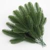 6pcs Artificial Simulation Pine Needles Artificial Green Leaves Plants Christmas Pine Branches