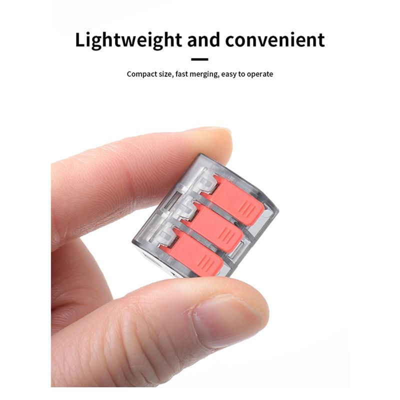 A84X-CMK63 Lever Wire Quick Connectors Clamp Electrical Cable Home Assortment Terminal Block 0.08-4Mm 32A