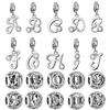 Bracelet Charm 925 Silver Letter A-Z Letter Charm Name Beads For Women DIY Pendant Making Jewelry