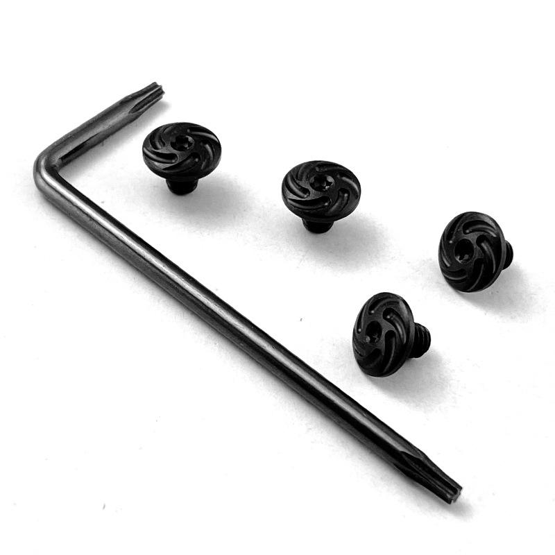 1 SET Durable Stainless Steel Screws with T8 Torx Key Wrench Tool Kit Replacement for MST2011 Grips Repair Tool Parts