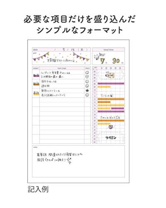 KOKUYO Campus Study Planner (Notebook) Daily Ruled Semi-B5 Gray No-Y80MD-M 5-Book Set