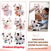Simulation Electric Walking Sound Plush Cow