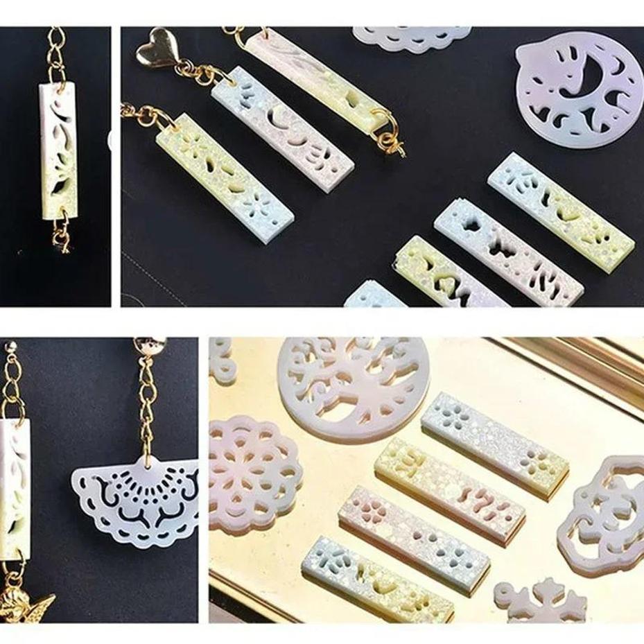 1 шт. Прозрачный DIY Поделки Эпоксидная Смола Модель Подвески для Ожерелья Силиконовая Форма Кристальные Серьги Форма для Смолы Инструменты для Изготовления Украшений