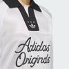 Adidas Футболка-поло Originals с длинным рукавом, женская, темно-серебристо-металлическая JD1129