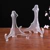 Clear Plastic Easels Plate Holders Picture Frames Photo Book Pedestal Holder Portable Display Stand Stander