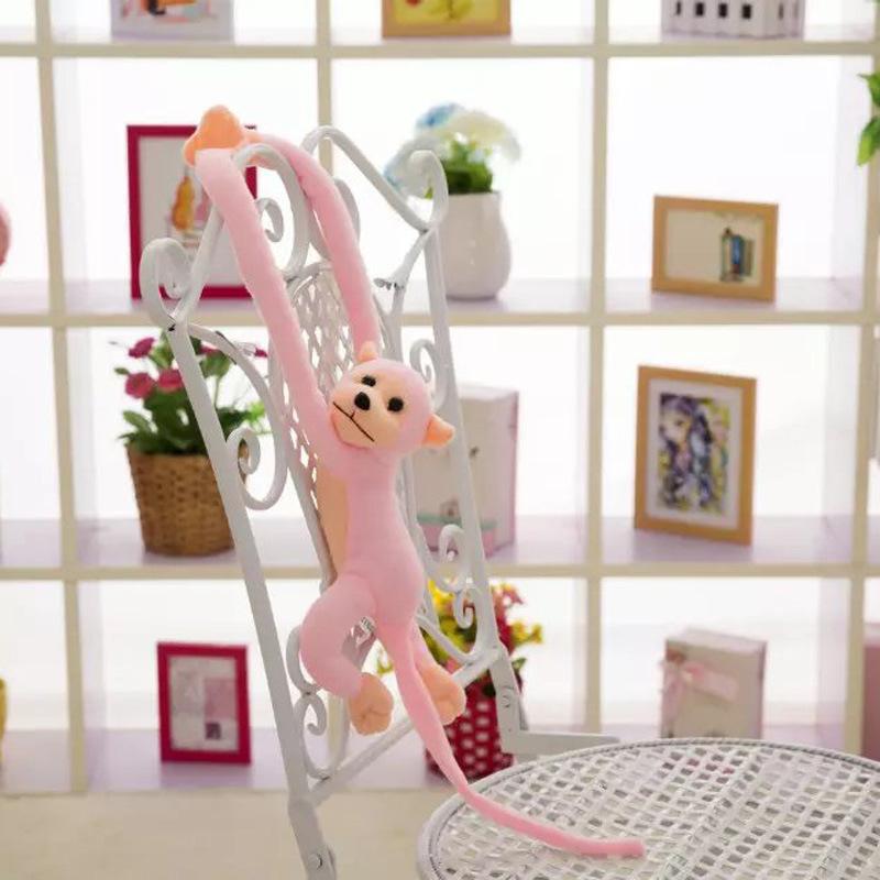 Кукла Обезьяна Шторы Обезьяна с Длинными Руками Плюшевая Игрушка Подвесная Обезьяна Столкновение Головой Тряпичная Кукла Маленький Домашний Подвесной Кулон