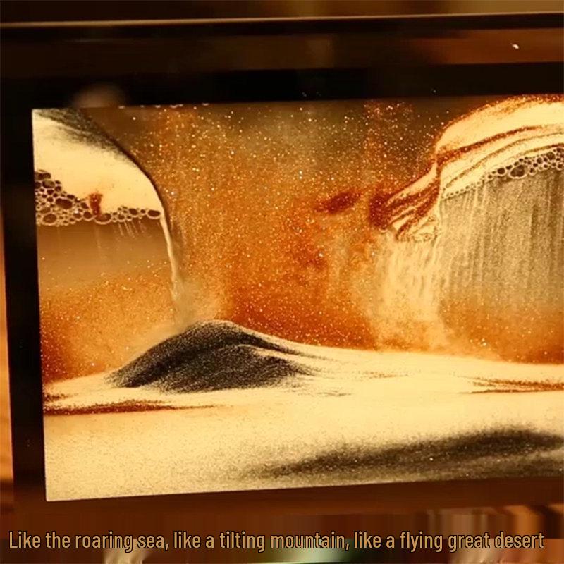 3D Песочные часы с пересыпающимся песком: Креативное стеклянное украшение и подарок на день рождения