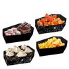 12Pcs Halloween Paper Food Serving Trays Horror Coffin Snack Cookie Gift Boxes Trick Or Treat Halloween Party Decor Supplies