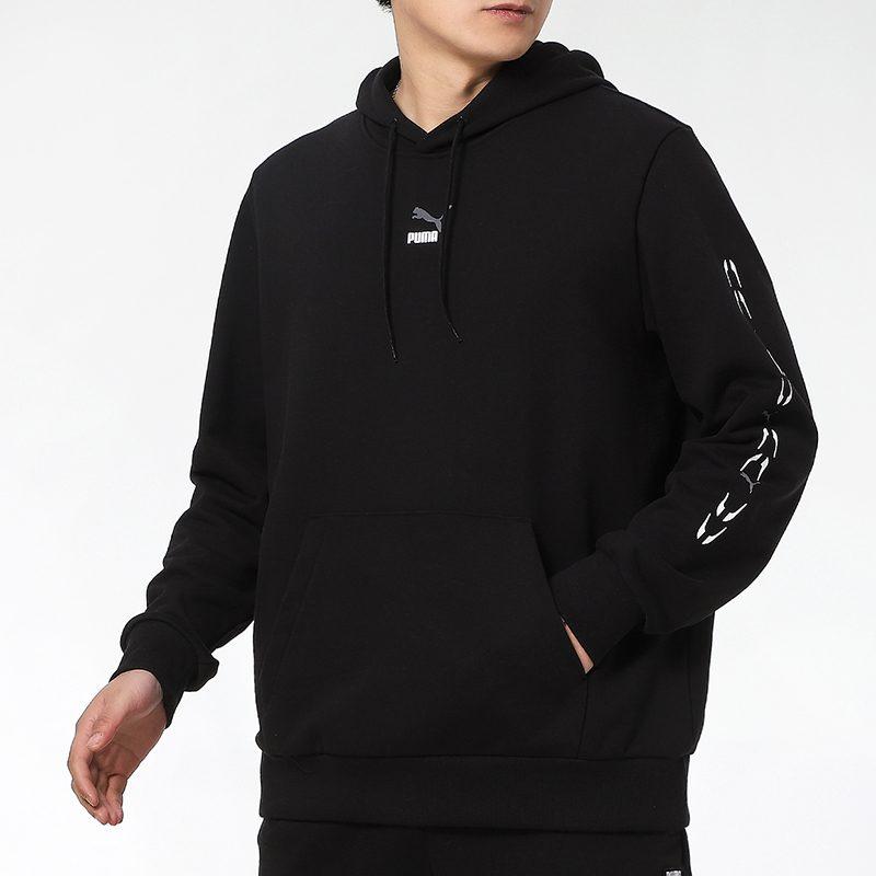 Puma Толстовки Мужские Черные С Капюшоном Умеренная Обычная 531243-01