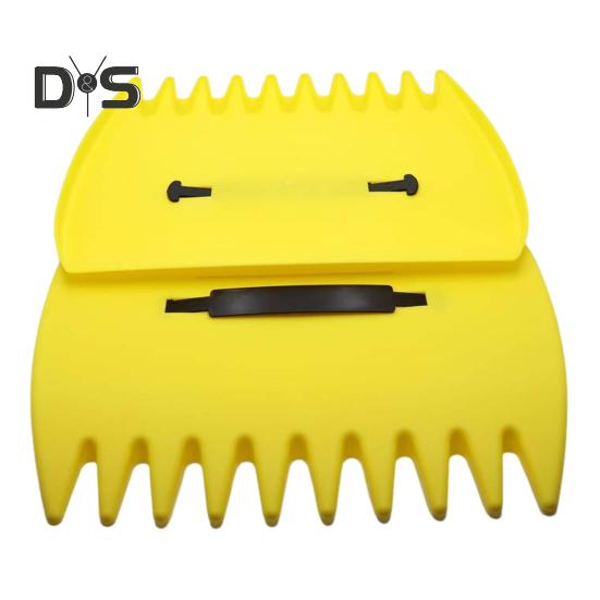 1 пара ручных граблей для сбора листьев, легкий совок для сбора листьев с зазубренными зубьями для сбора листьев, веток и травы