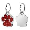 Pet Supplies Dog Paw Print Anti-lost Tag Zinc Alloy Loose Powder Pendant Accessories
