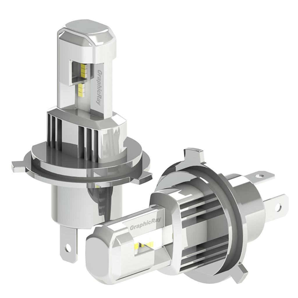 LED Headlight H4 GRX-720 Bulb, White,