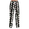 Adult Pajama Pants Sleepwear Casual Drawstring Elastic Waist Pants Comfortable Straight Yoga Loose Trousers