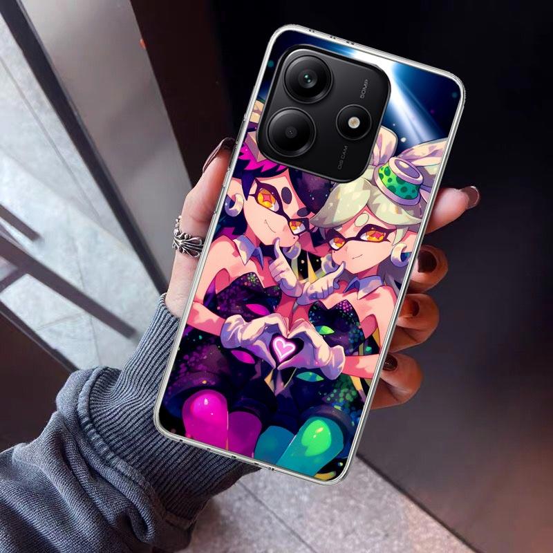 Game S-Splatoons Phone Case For Xiaomi Redmi Note 10 11 12 13 14 15 Pro Plus 11S 12S 14S 11T 11E 10S Soft TPU Back Cover Redmi N