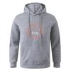 Long Sleeve Teens Autumn Gray Black Hooded Sweatshirt Hoodie Sportswear