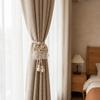 2PCS Romantic Window Curtain Tieback Adjustable Pearl Curtain Buckle Curtain Binding  Living Room