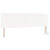 Box Spring Bed with Mattress and LED White 200 x 200 cm Faux Leather
