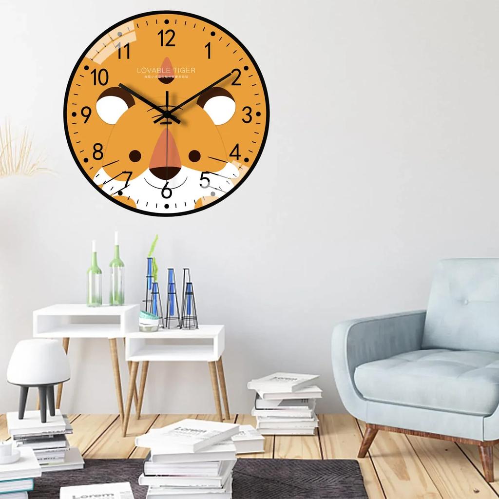 Modern Simple and Minimalist Wall Hung Clock Silent Non-ticking Wall Clock ForStudy Bedroom Living Room Bathroom